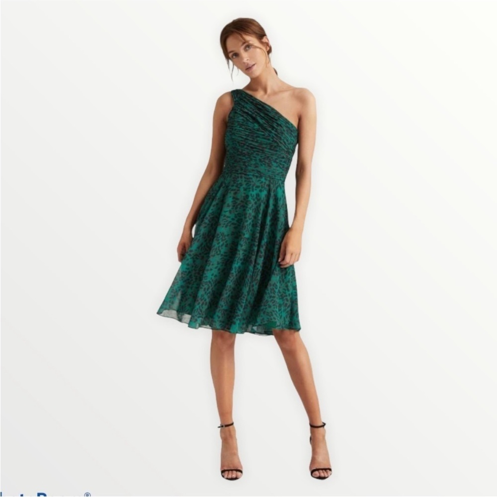 Halston Heritage One Shoulder cocktail dress